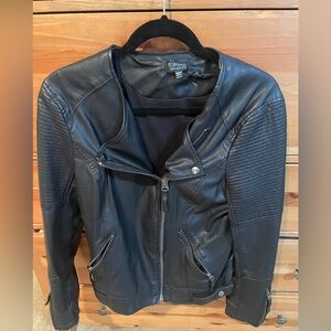 Top Shop Black Faux Leather Jacket